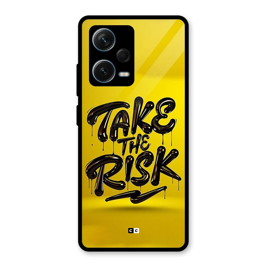 Take The Risk Glass Back Case for Redmi Note 12 Pro Plus 5G