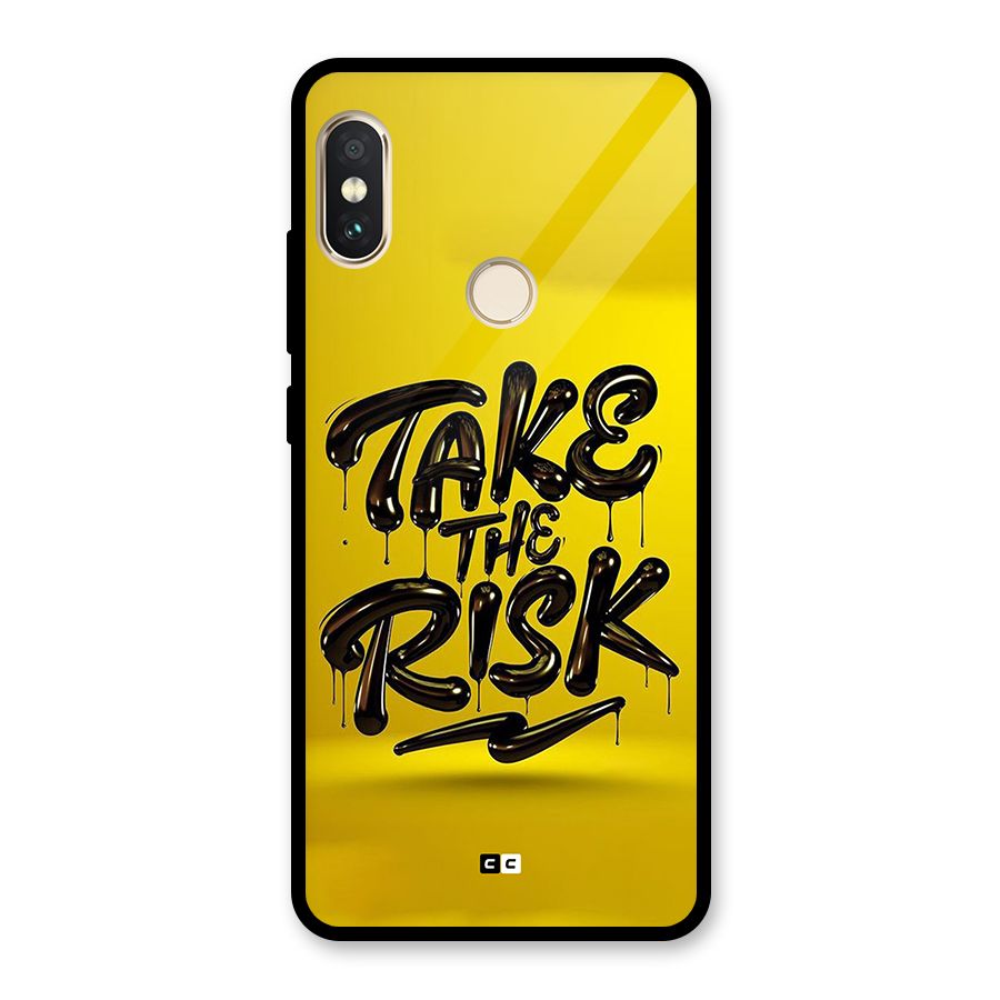 Take The Risk Glass Back Case for Redmi Note 5 Pro