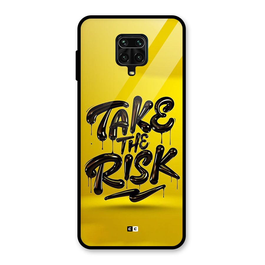 Take The Risk Glass Back Case for Redmi Note 9 Pro