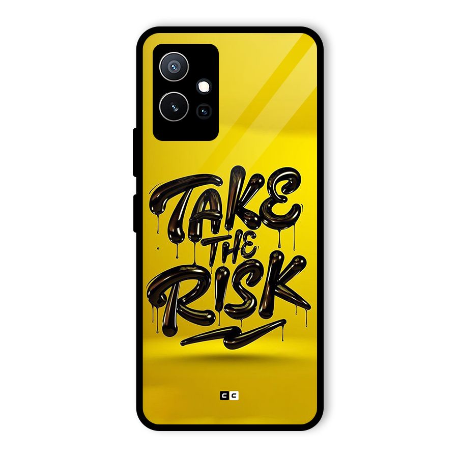 Take The Risk Glass Back Case for Vivo T1 5G