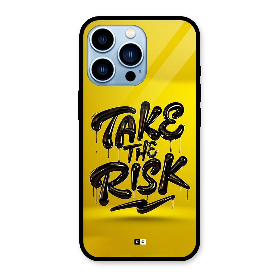 Take The Risk Glass Back Case for iPhone 13 Pro