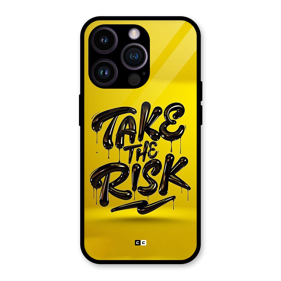 Take The Risk Glass Back Case for iPhone 14 Pro