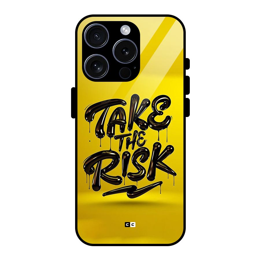Take The Risk Glass Back Case for iPhone 15 Pro