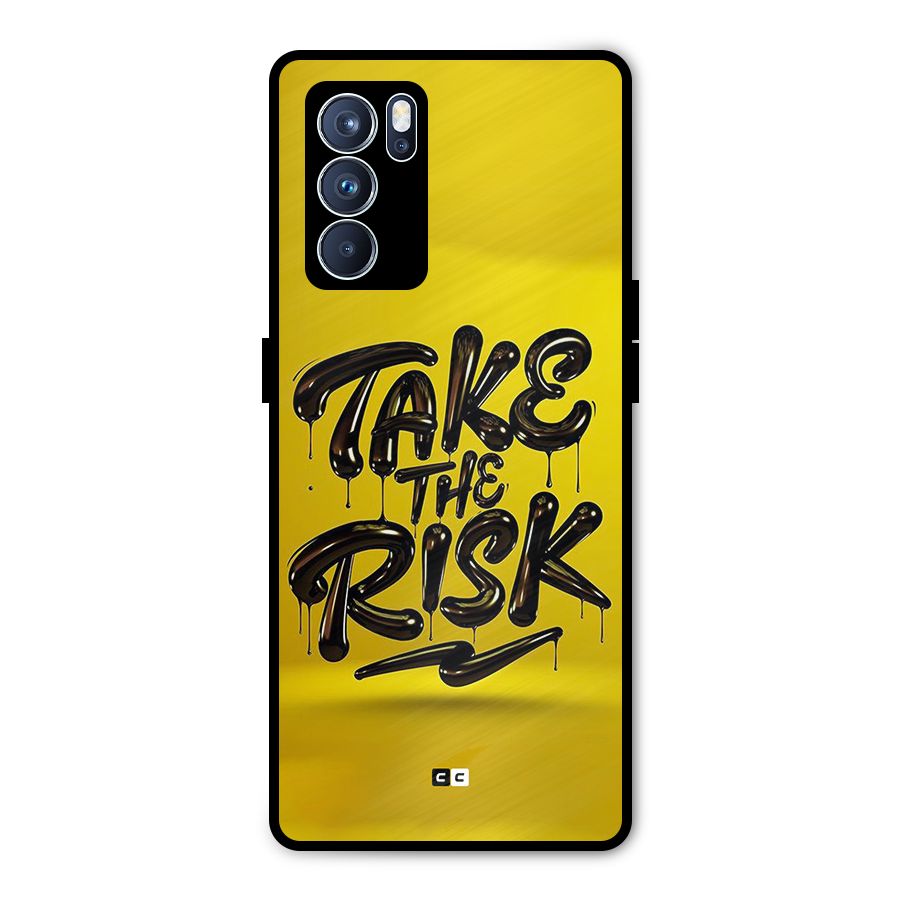 Take The Risk Metal Back Case for Oppo Reno6 Pro 5G