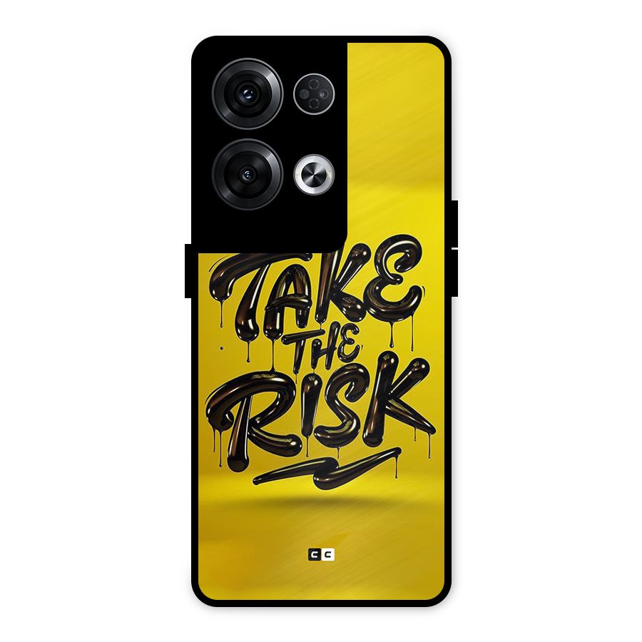 Take The Risk Metal Back Case for Oppo Reno8 Pro 5G