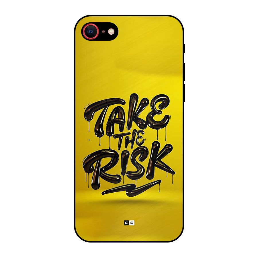 Take The Risk Metal Back Case for iPhone 8