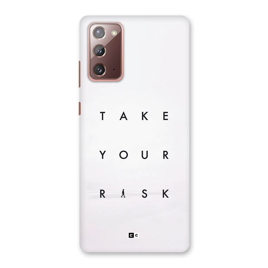 Take Your Risk Back Case for Galaxy Note 20
