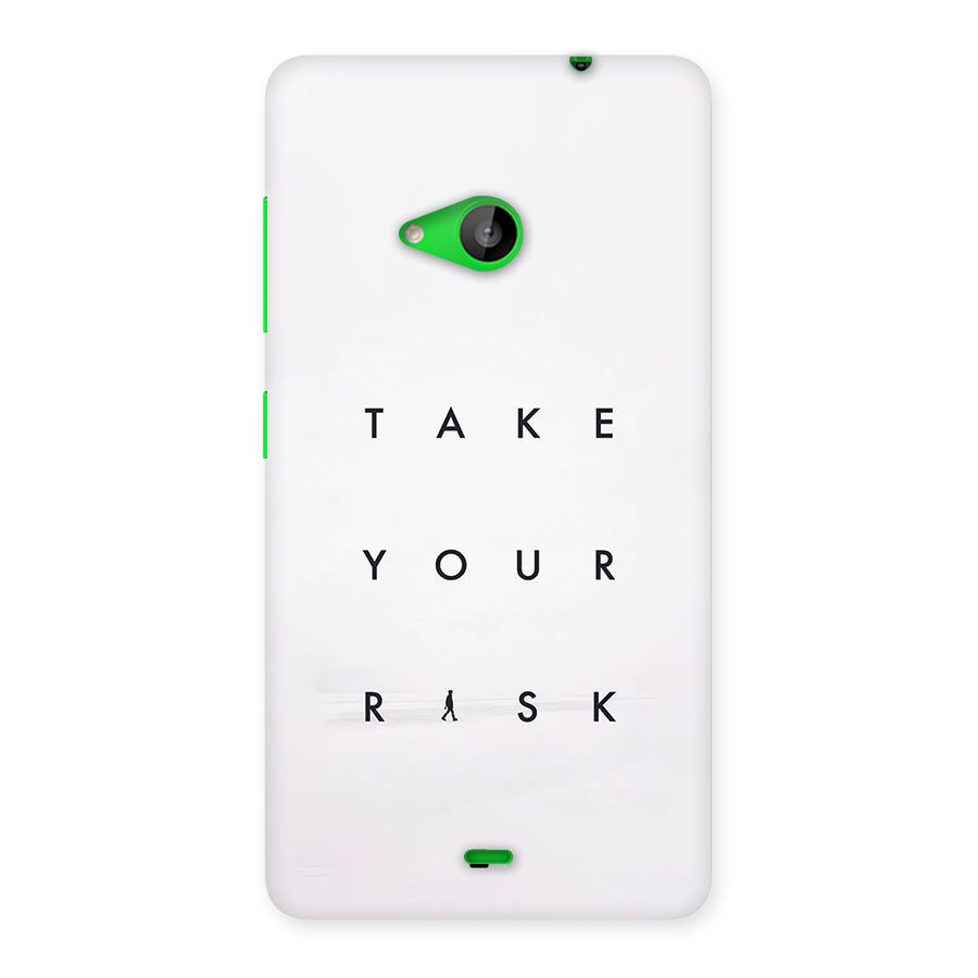 Take Your Risk Back Case for Lumia 535