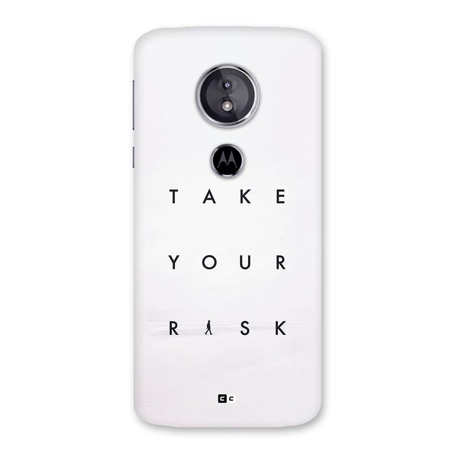 Take Your Risk Back Case for Moto E5