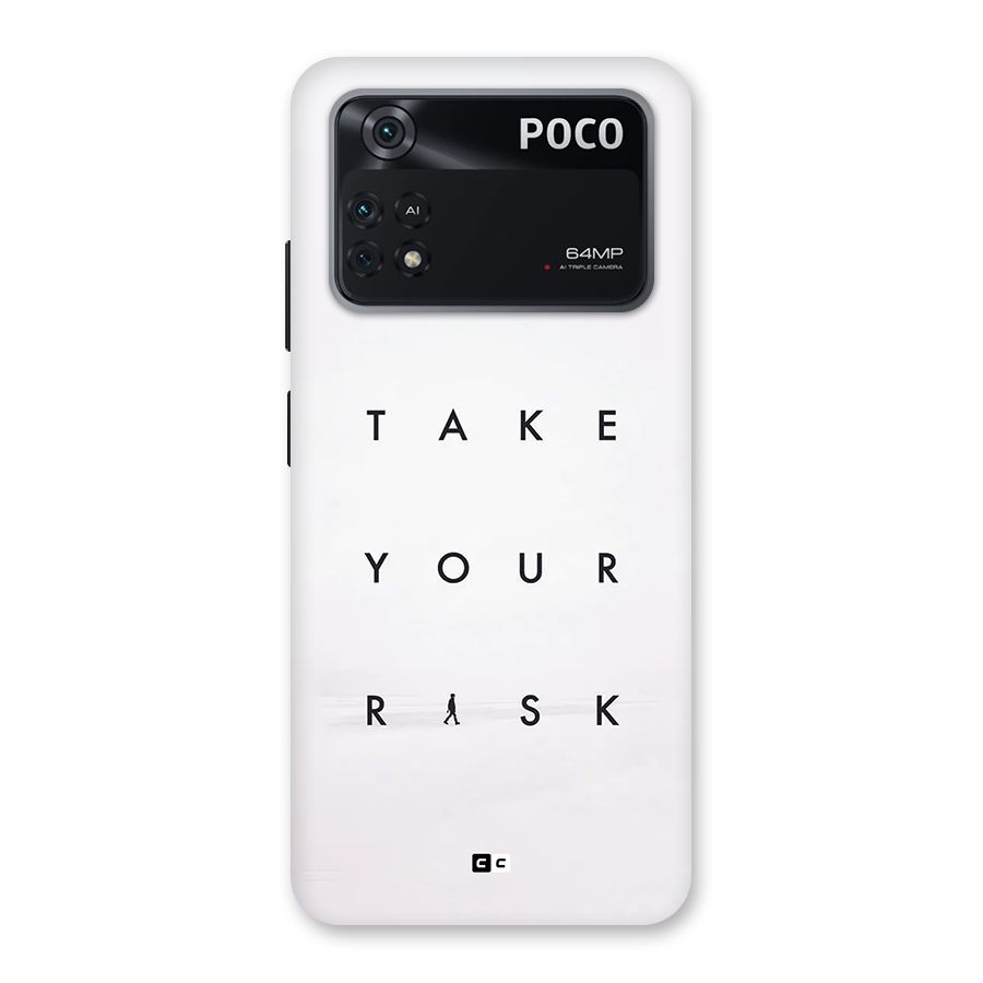 Take Your Risk Back Case for Poco M4 Pro 4G