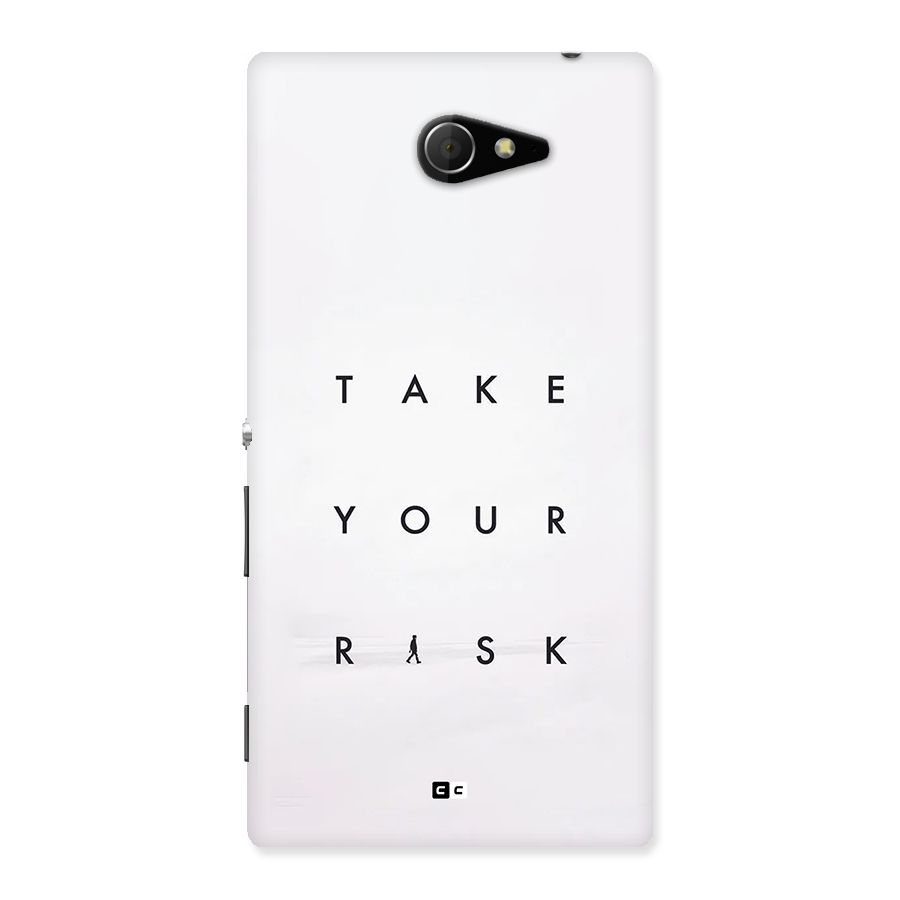 Take Your Risk Back Case for Xperia M2