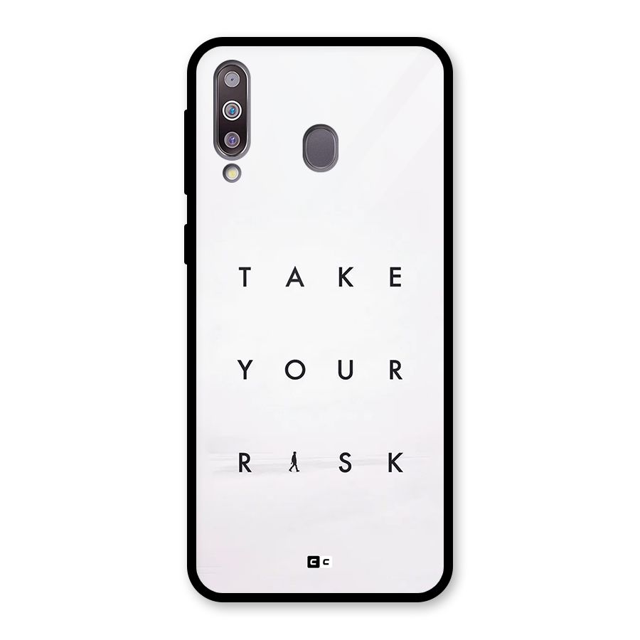 Take Your Risk Glass Back Case for Galaxy M30