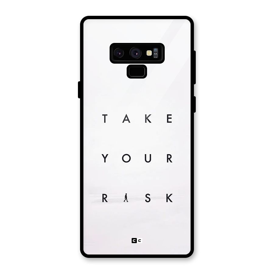 Take Your Risk Glass Back Case for Galaxy Note 9
