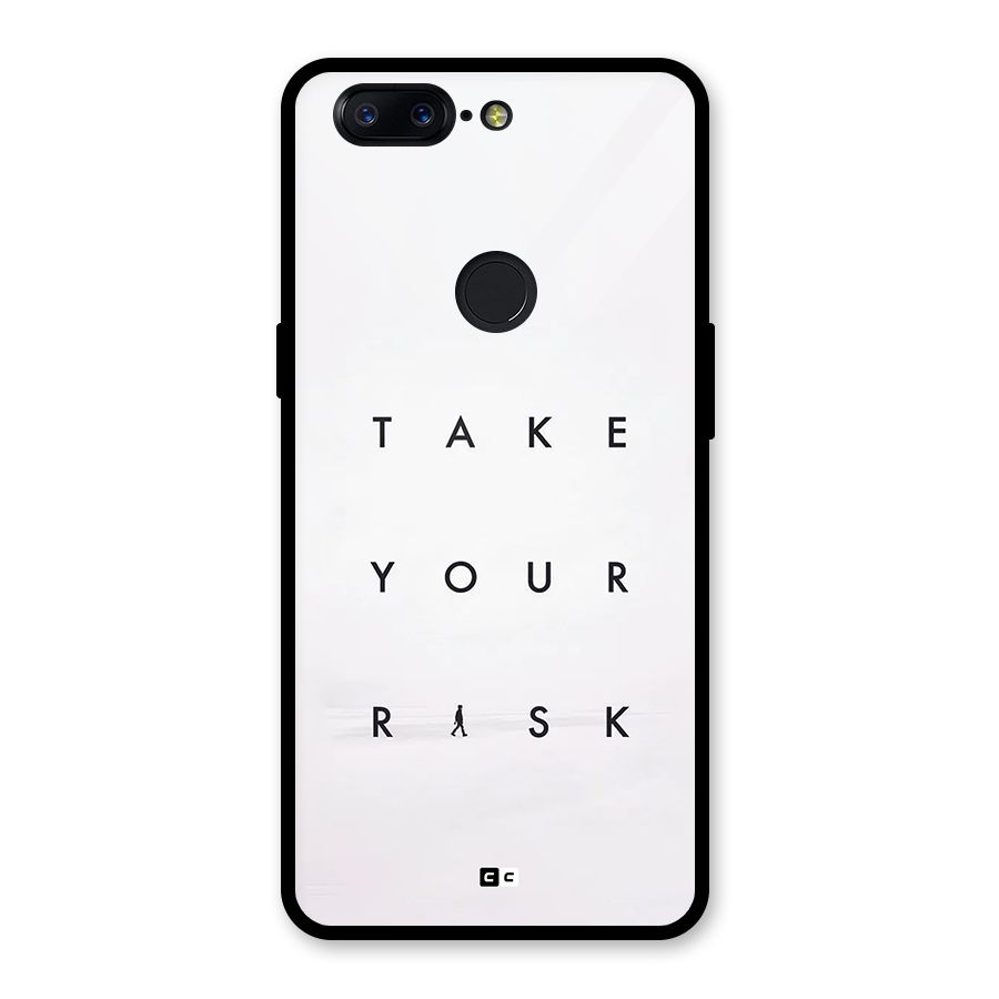 Take Your Risk Glass Back Case for OnePlus 5T