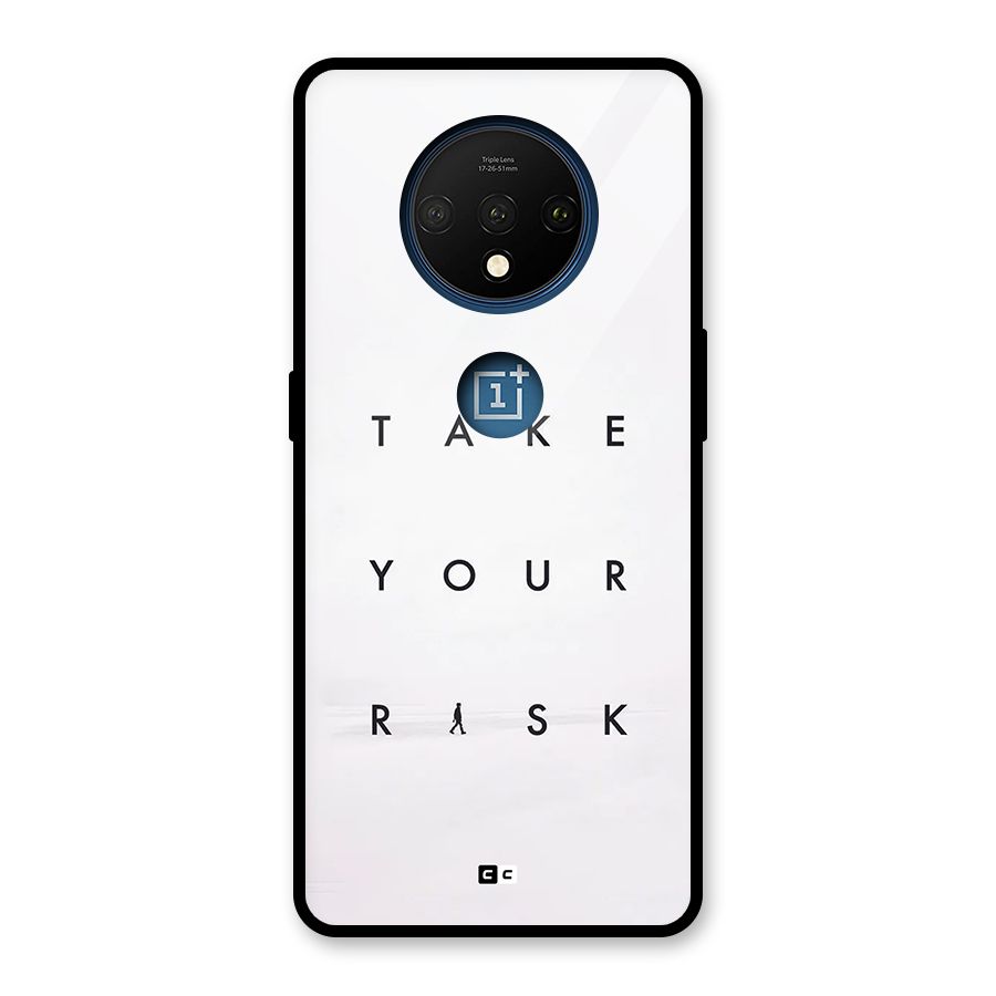 Take Your Risk Glass Back Case for OnePlus 7T