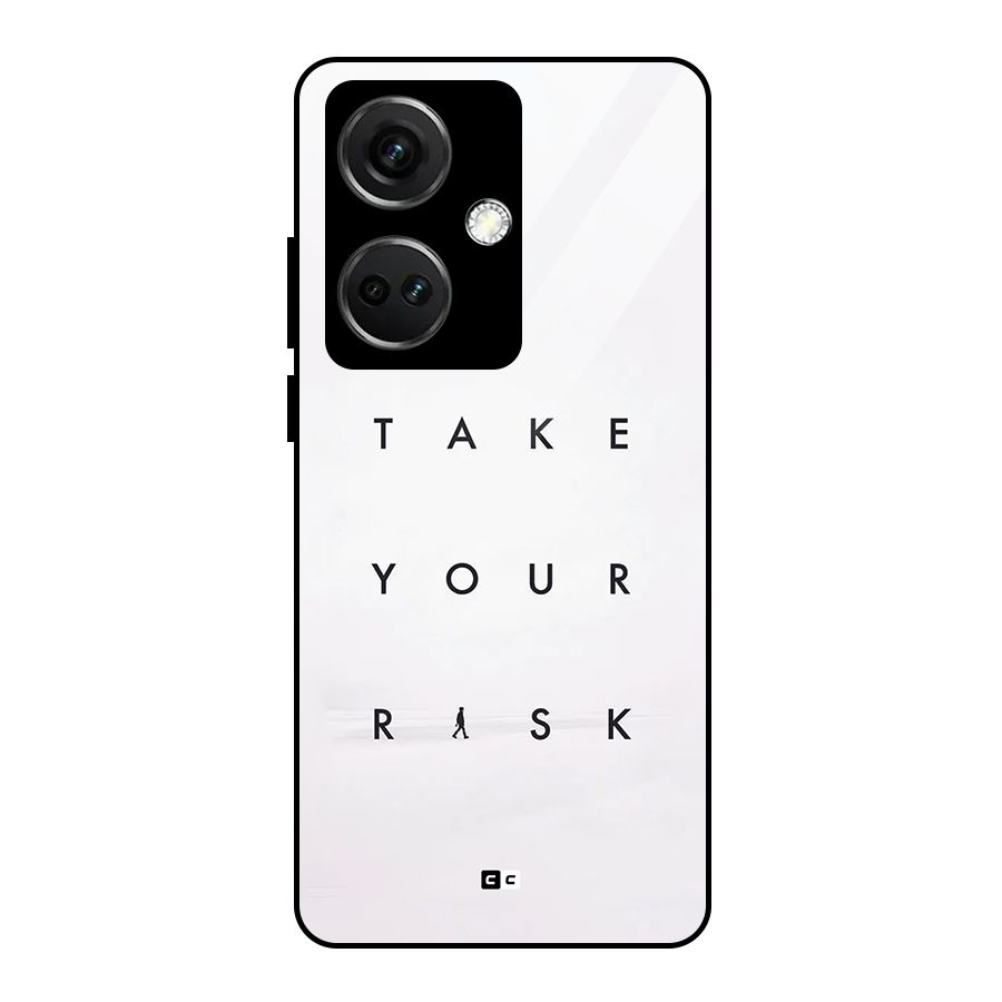 Take Your Risk Glass Back Case for OnePlus Nord CE 3 5G