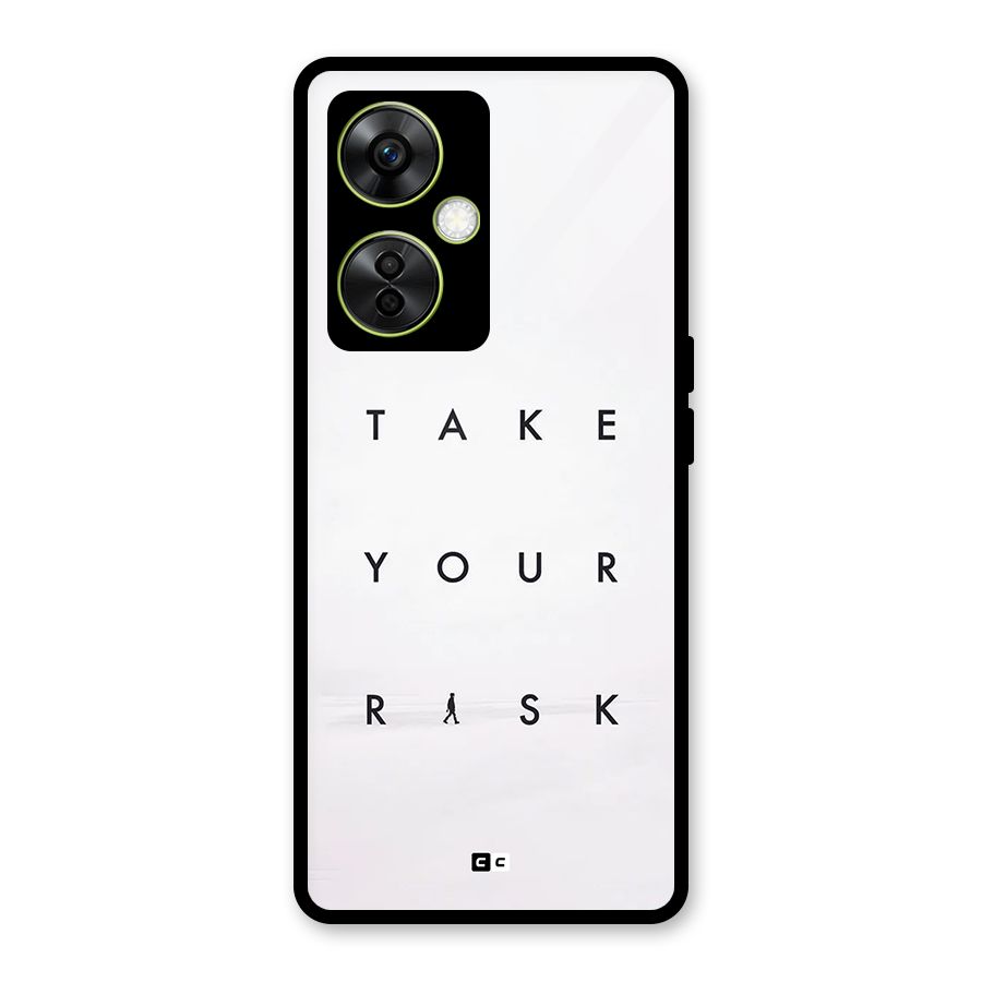 Take Your Risk Glass Back Case for OnePlus Nord CE 3 Lite