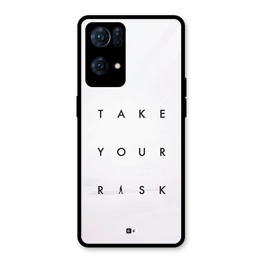 Take Your Risk Glass Back Case for Oppo Reno7 Pro 5G