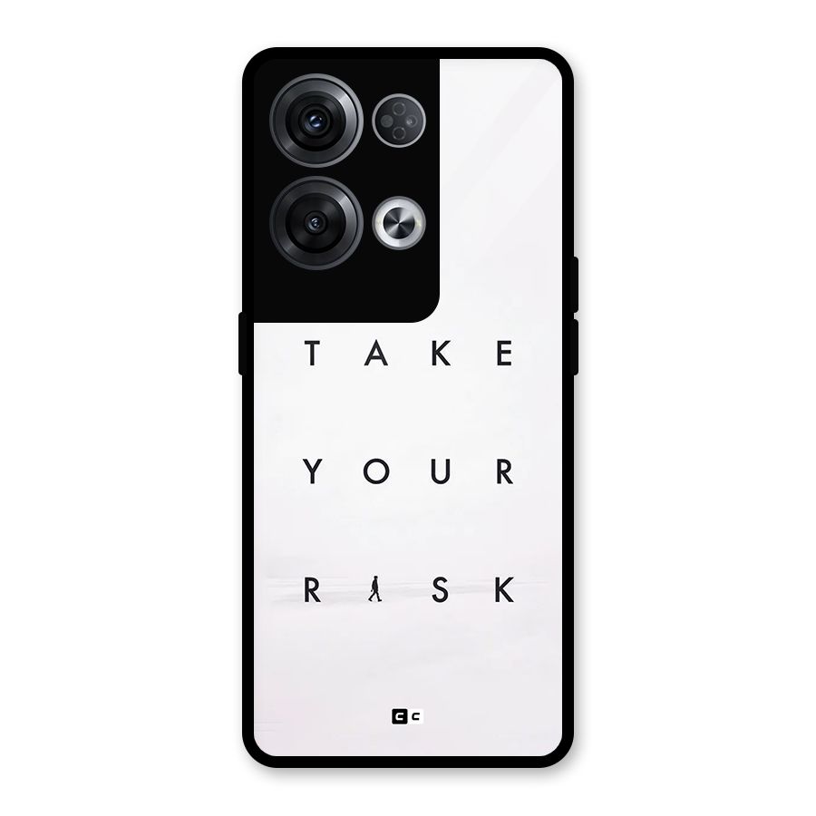 Take Your Risk Glass Back Case for Oppo Reno8 Pro 5G