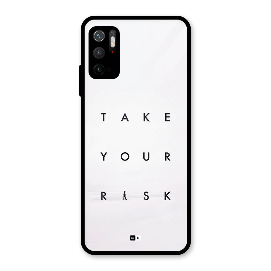 Take Your Risk Glass Back Case for Poco M3 Pro 5G