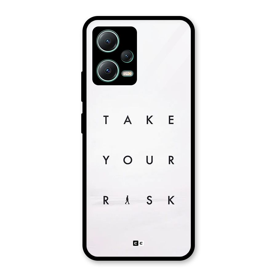 Take Your Risk Glass Back Case for Poco X5