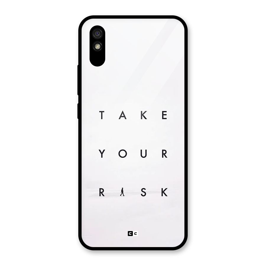 Take Your Risk Glass Back Case for Redmi 9A