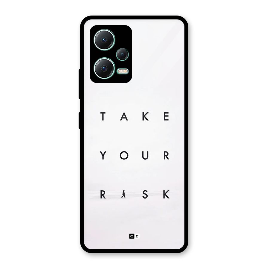 Take Your Risk Glass Back Case for Redmi Note 12 5G