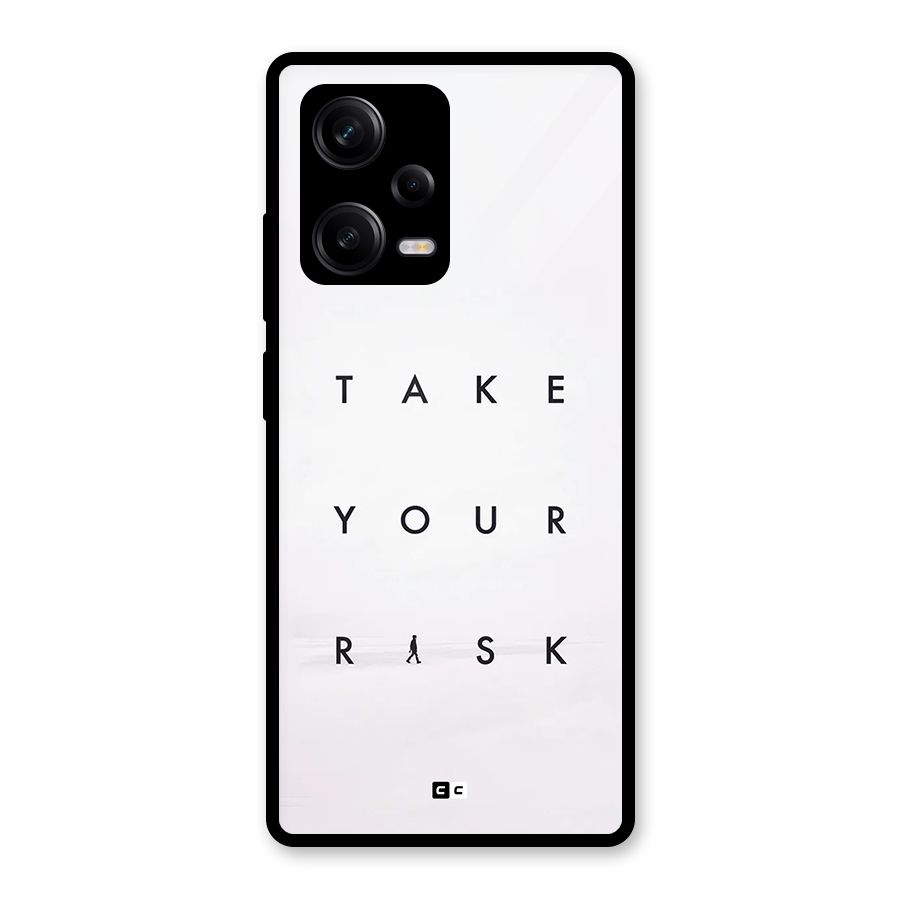 Take Your Risk Glass Back Case for Redmi Note 12 Pro