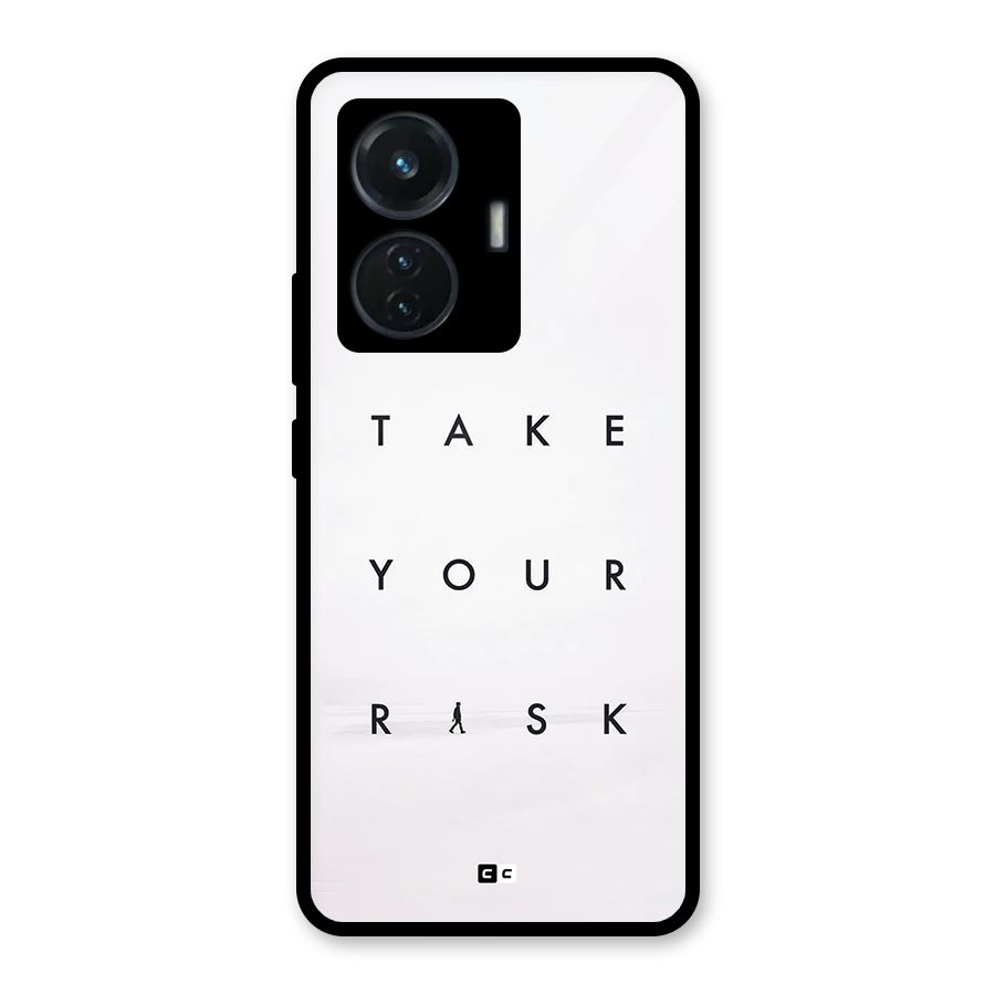 Take Your Risk Glass Back Case for Vivo T1 44W