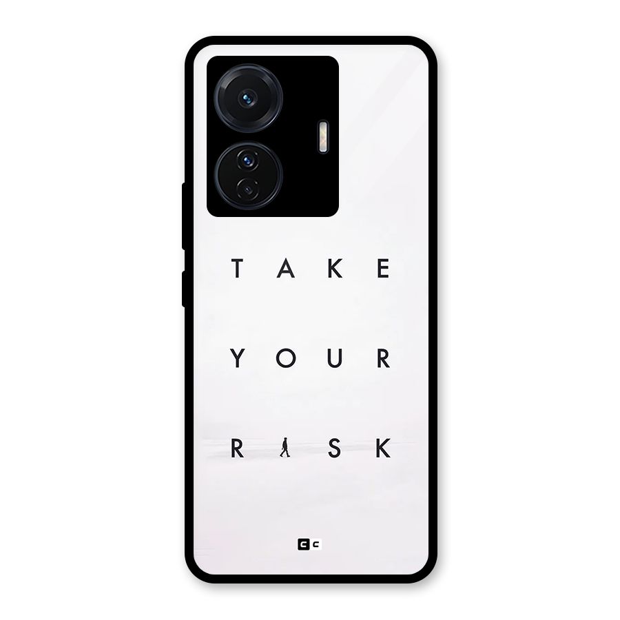 Take Your Risk Glass Back Case for Vivo T1 Pro