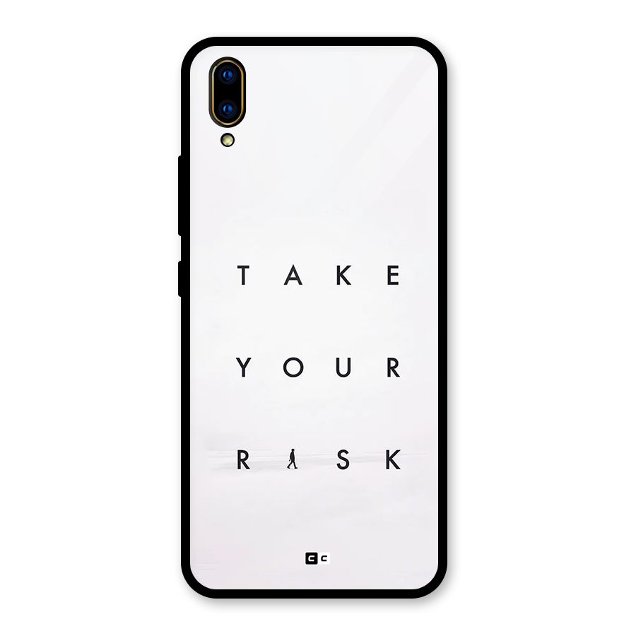 Take Your Risk Glass Back Case for Vivo V11 Pro