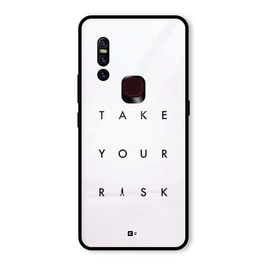 Take Your Risk Glass Back Case for Vivo V15