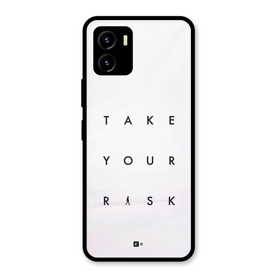 Take Your Risk Glass Back Case for Vivo Y15s