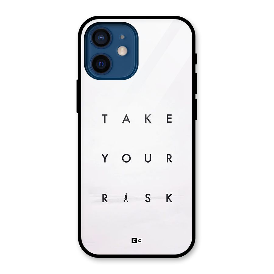 Take Your Risk Glass Back Case for iPhone 12 Mini