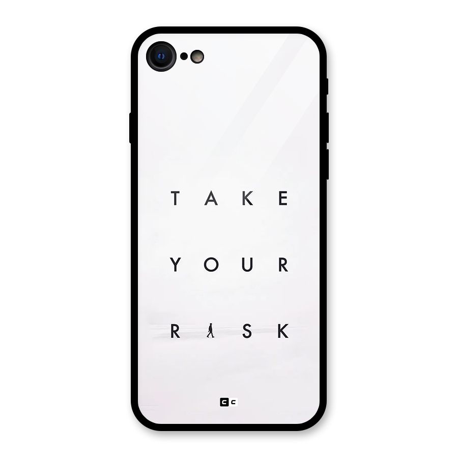 Take Your Risk Glass Back Case for iPhone 8
