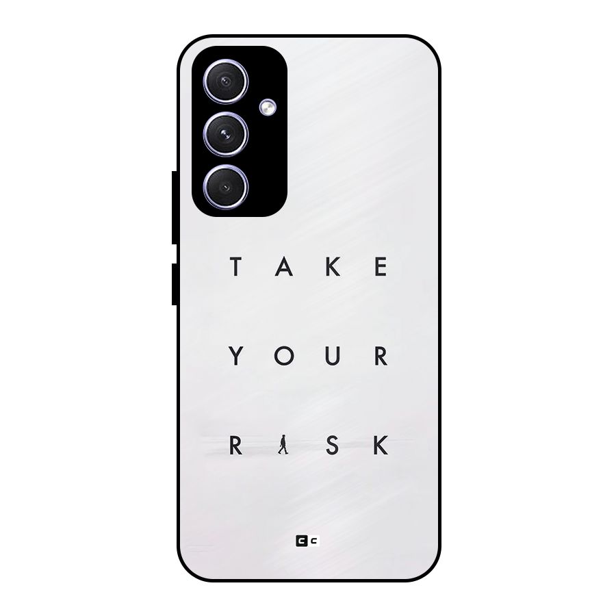 Take Your Risk Metal Back Case for Galaxy A54