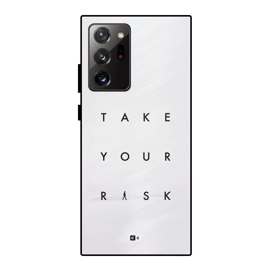Take Your Risk Metal Back Case for Galaxy Note 20 Ultra