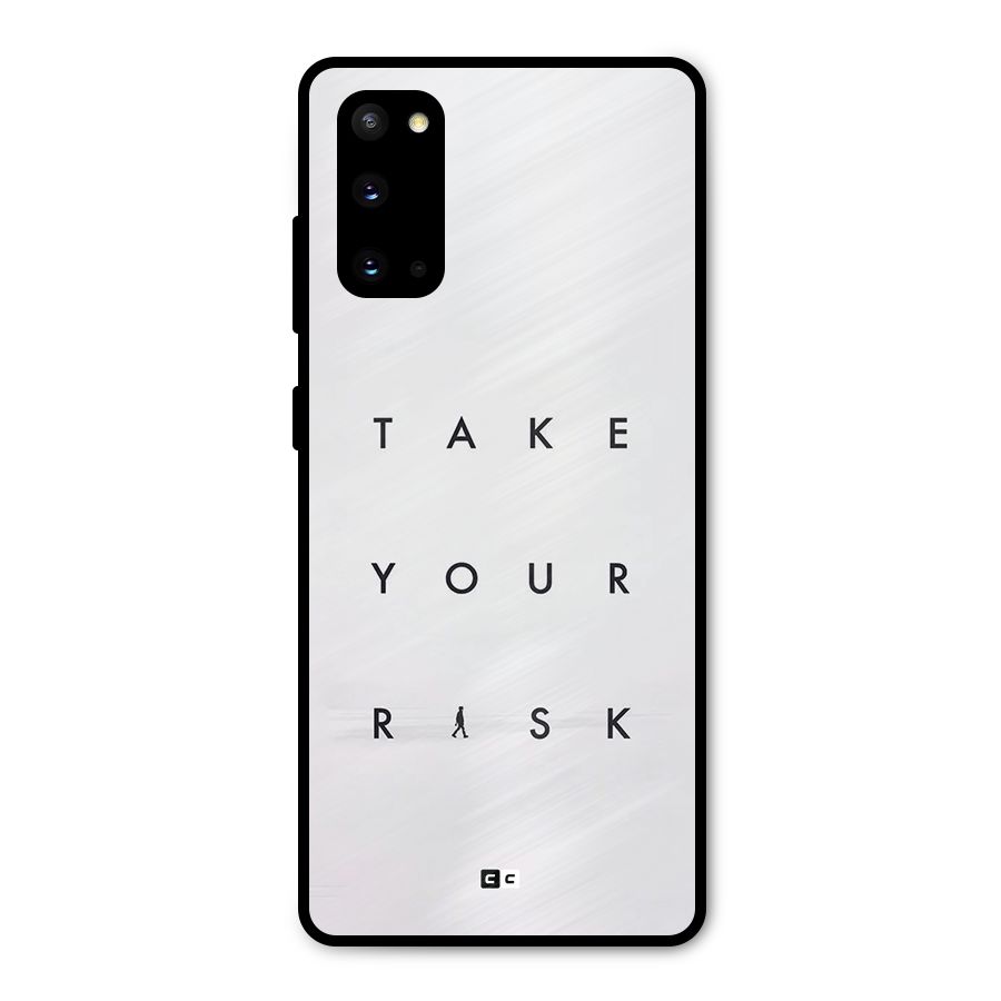 Take Your Risk Metal Back Case for Galaxy S20