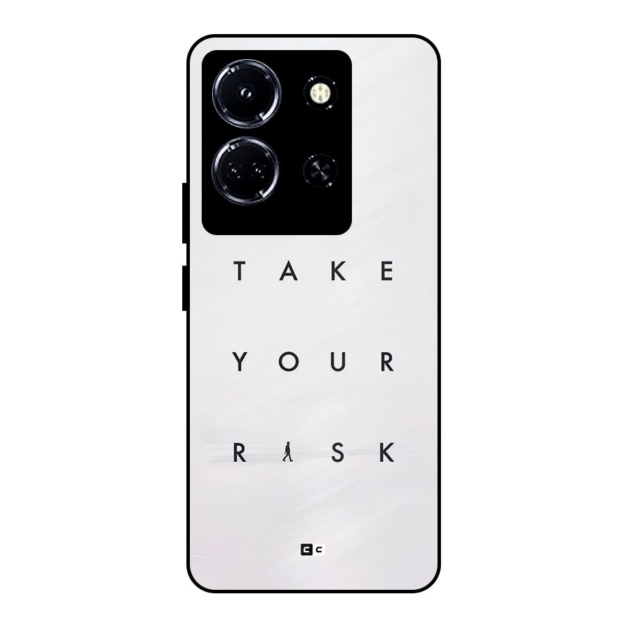 Take Your Risk Metal Back Case for Infinix Note 30 5G
