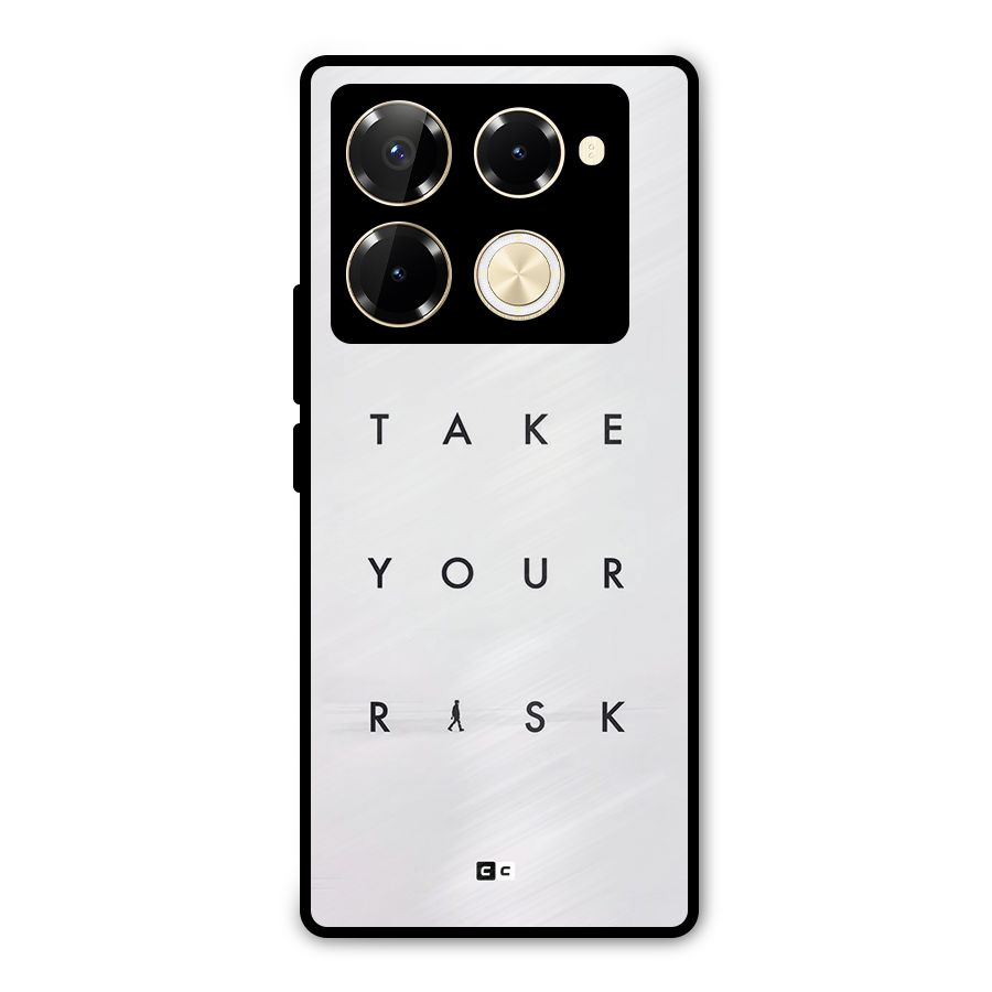 Take Your Risk Metal Back Case for Infinix Note 40 Pro