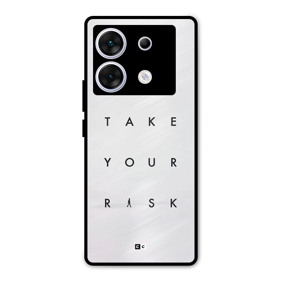 Take Your Risk Metal Back Case for Infinix Zero 30 5G