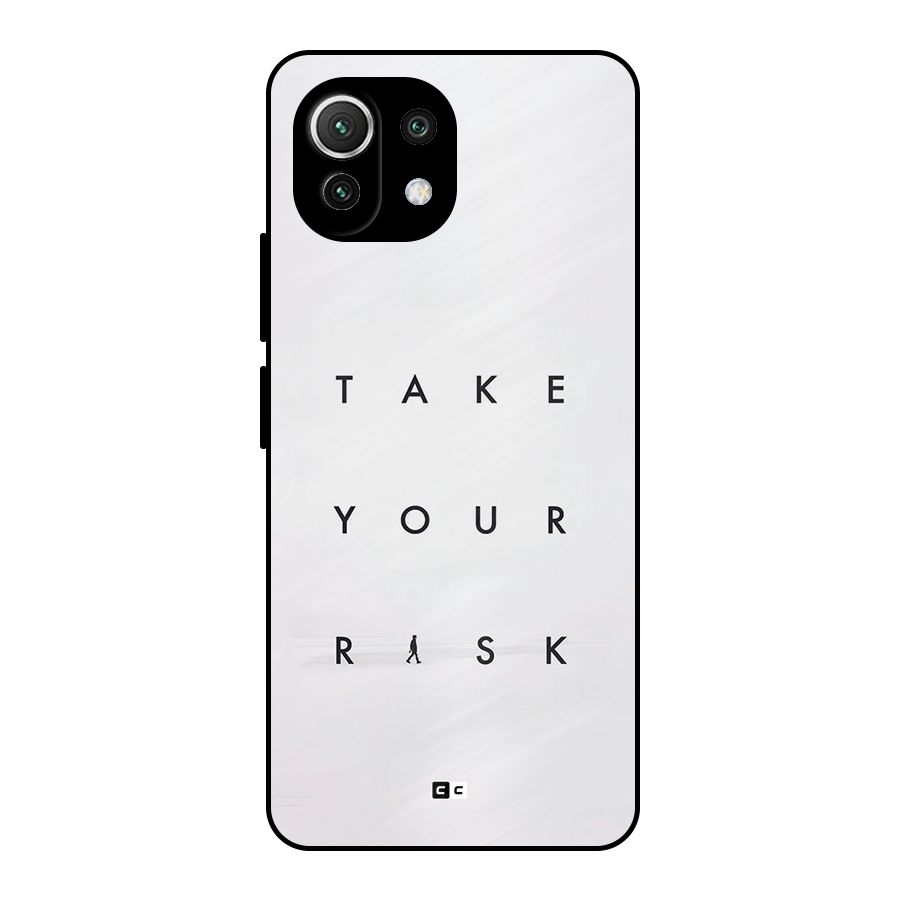 Take Your Risk Metal Back Case for Mi 11 Lite NE 5G