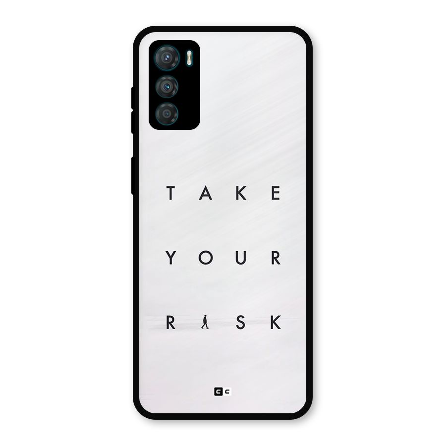 Take Your Risk Metal Back Case for Moto G42