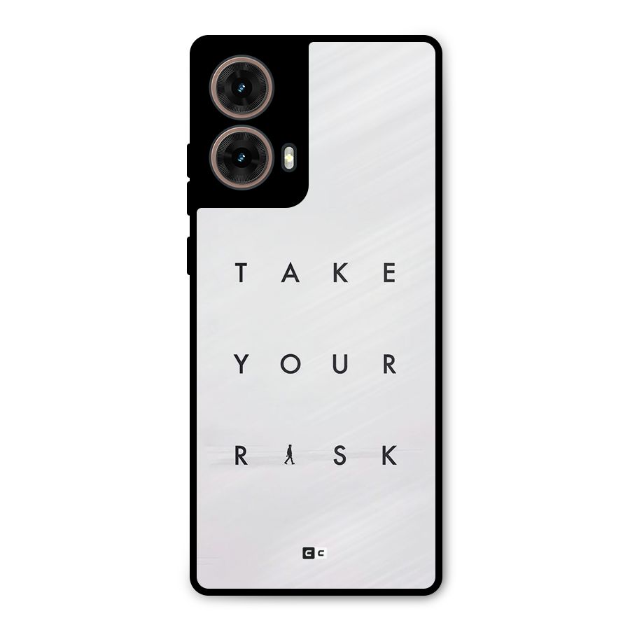 Take Your Risk Metal Back Case for Moto G85