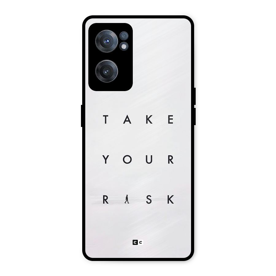 Take Your Risk Metal Back Case for OnePlus Nord CE 2 5G