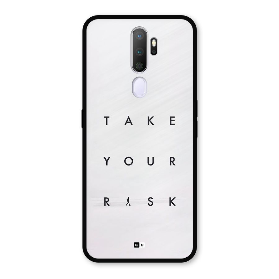 Take Your Risk Metal Back Case for Oppo A9 (2020)