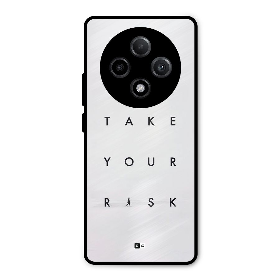 Take Your Risk Metal Back Case for Oppo F27 Pro Plus