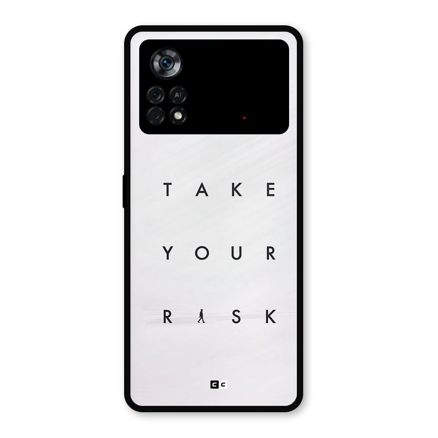 Take Your Risk Metal Back Case for Poco X4 Pro 5G