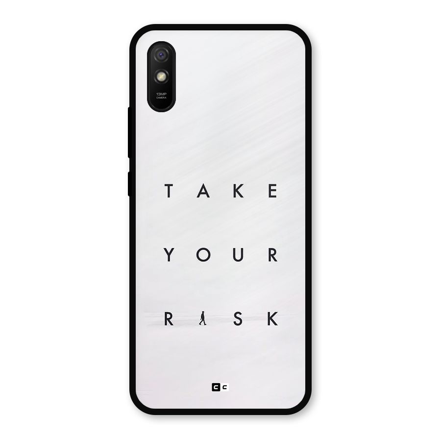 Take Your Risk Metal Back Case for Redmi 9i