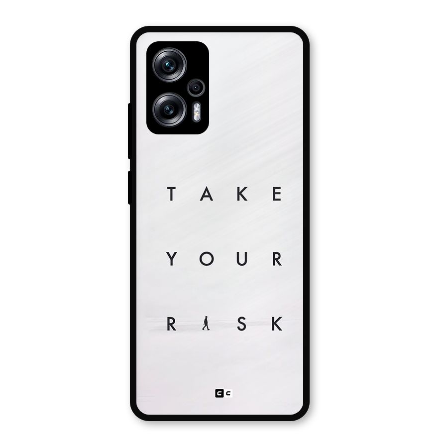 Take Your Risk Metal Back Case for Redmi K50i